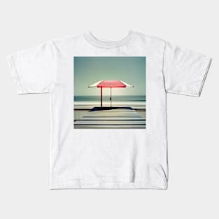 Minimalist Beach Landscape Kids T-Shirt